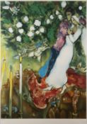 MARC CHAGALL (NACH) - 'DIE DREI KERZEN' / 'LES TROIS BOUGIES'