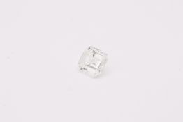 Natural 0.76ct Diamond H Colour VVS2 Clarity Square Emerald Cut - GIA Certificate