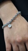 Chopard Happy Diamonds Natural Diamond Bracelet F VS - 18kt White Gold