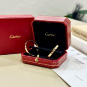 Cartier Love Hoop Earrings 32mm 18kt Yellow Gold - Comes with Box and Paperwork