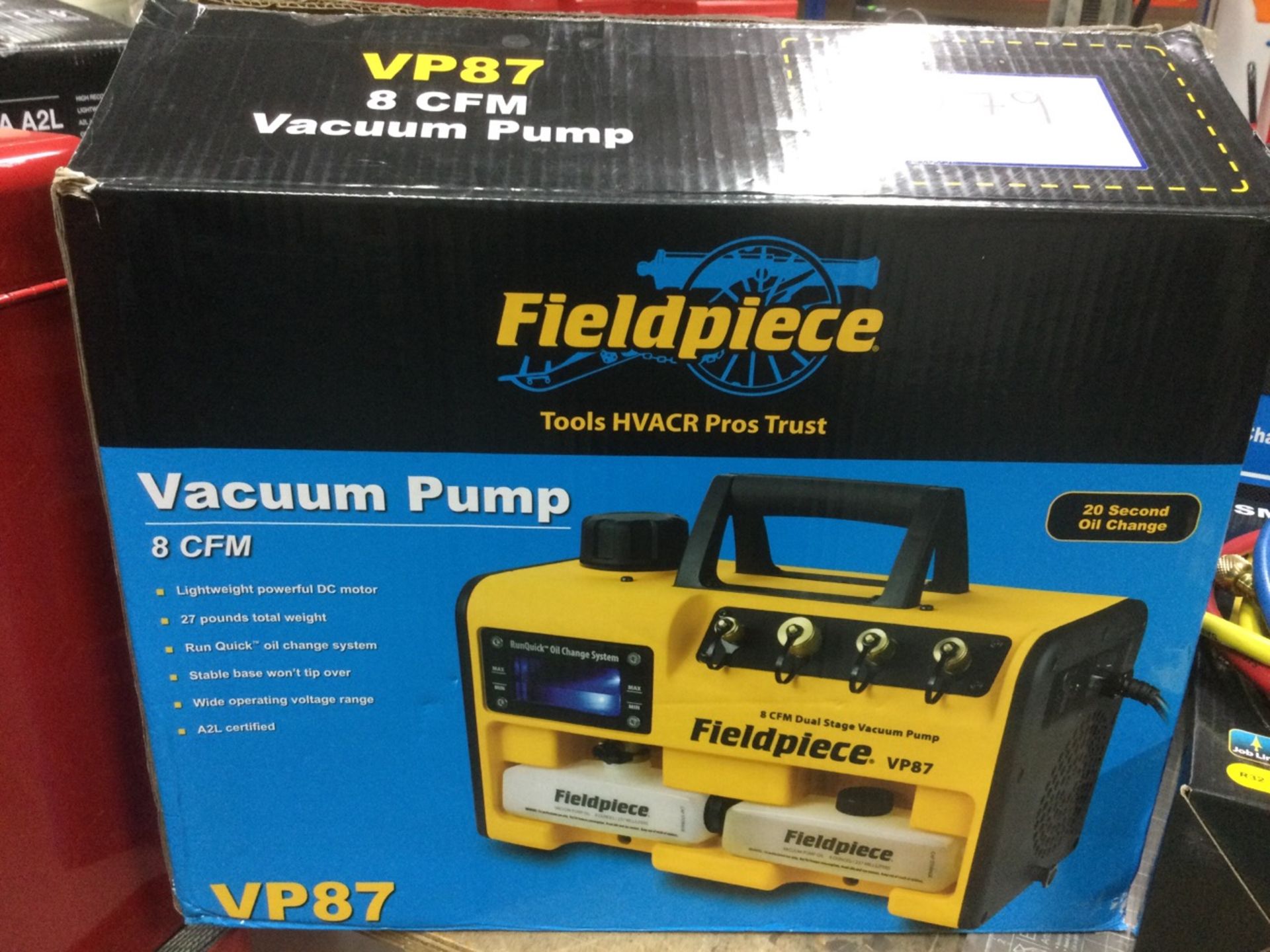 Fieldpiece VP87 Portable Vacuum Pump, 8cfm