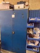 Storage Cabinet including Contents (comprising mainly of electrical components) (approx. 1200mm x 40