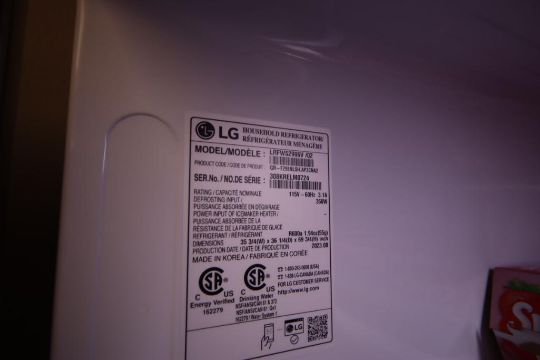 LG Double Door Refrigerator, Model LRFWS2906V/02 - Image 3 of 3