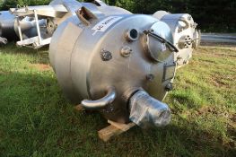 Regev approx. 500-Gallon 316 Stainless Steel Jacketed Mixing Tank