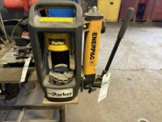 PARKER HOSE CRIMPER WITH ENERPAC PUMP