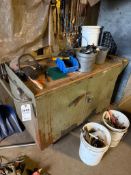 WORKBENCH CABINET WITH CONTENTS