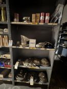 (1) SECTION OF PUMP PARTS ON SHELVES