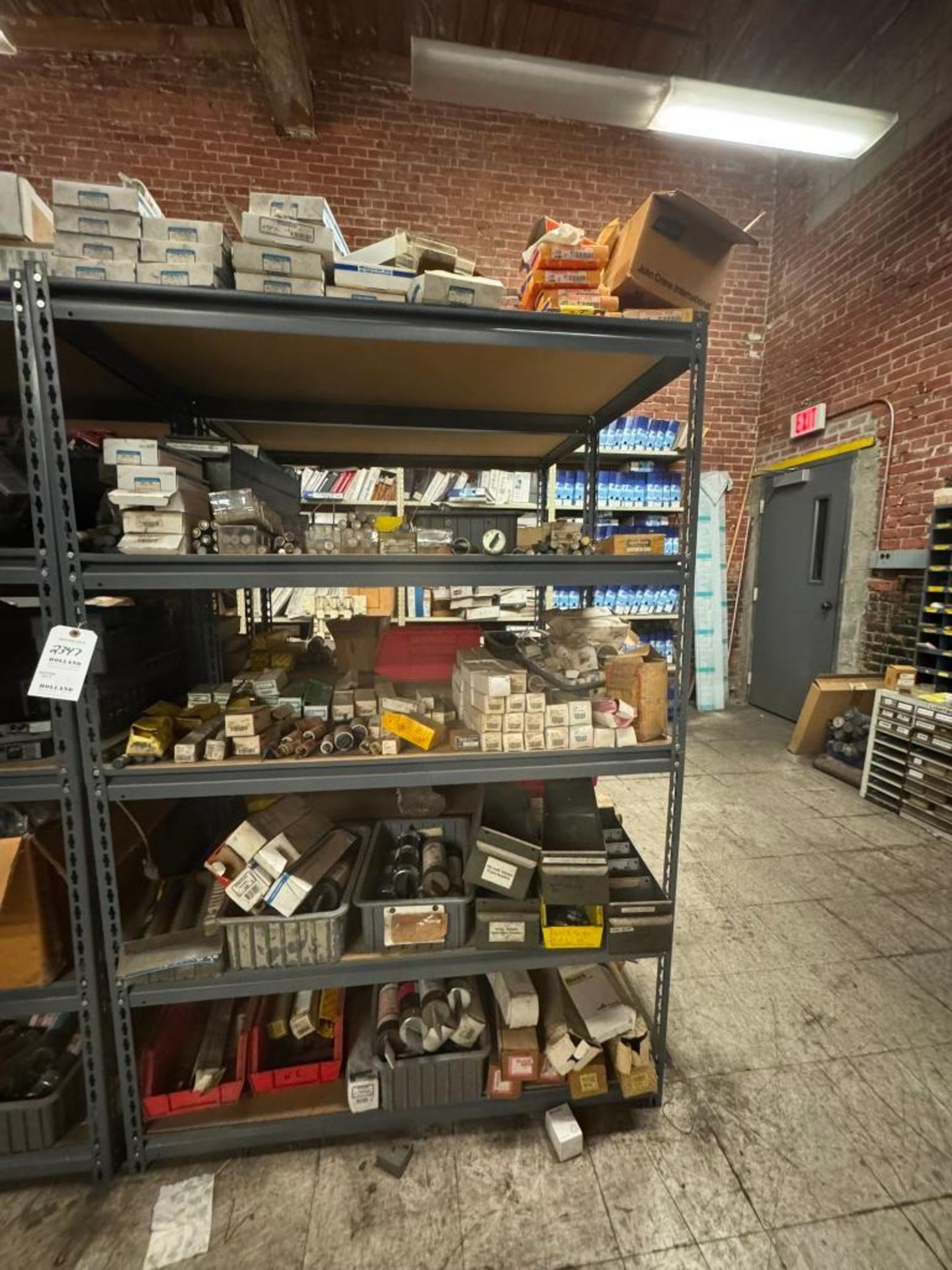 LOT OF (1) SECTION OF ELECTRICAL PARTS ON SHELVING - Simple Rigging ...