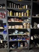 (1) SECTION OF PUMP PARTS ON SHELVES