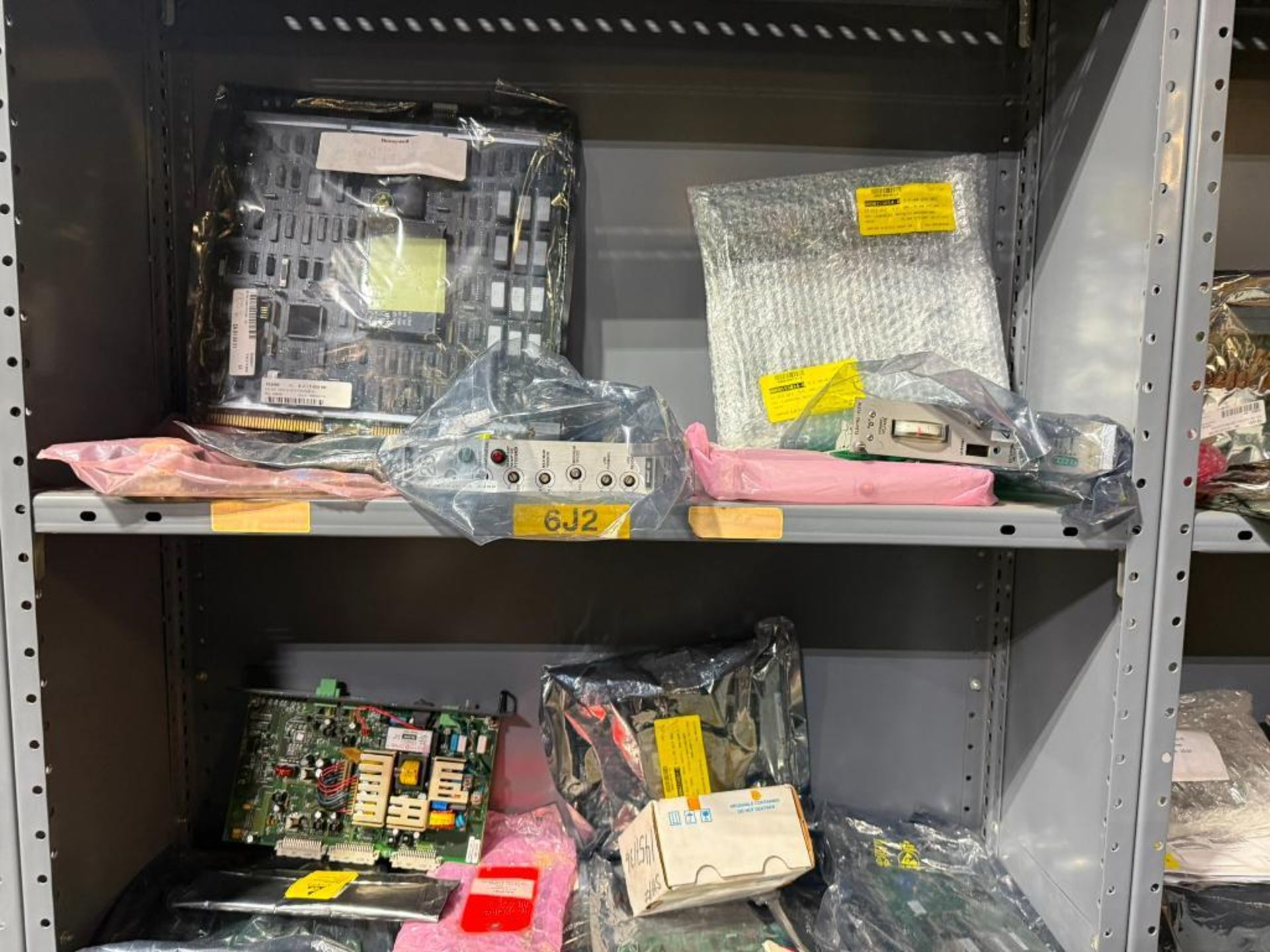 FOUR SECTIONS OF ELECTRICAL PARTS ON SHELVING - Simple Rigging/Loading ...