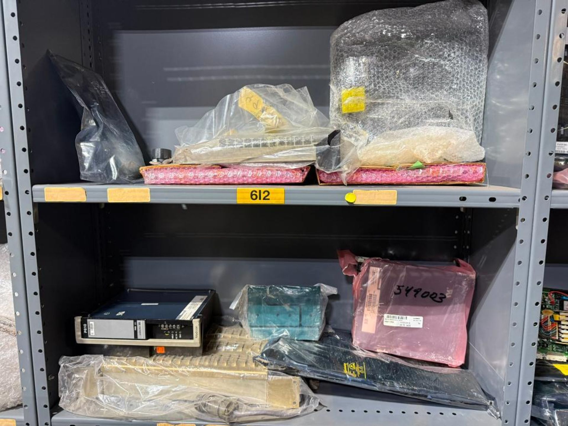 FOUR SECTIONS OF ELECTRICAL PARTS ON SHELVING - Simple Rigging/Loading ...