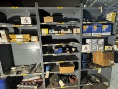 (3) SECTIONS OF PUMP PARTS ON SHELVES