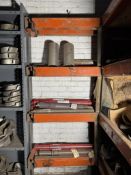 (1) SECTION OF PUMP PARTS ON SHELVES