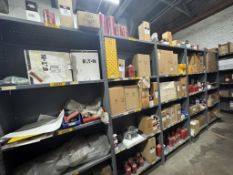 (5) SECTIONS OF FILTERS ON SHELVES