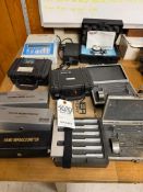 LOT OF MISCELLANEOUS MEASURING EQUIPMENT AND REFRACTOMETERS