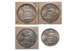 FRENCH INDOCHINA 1 PIASTRE DE COMMERCE 1908 A (4)