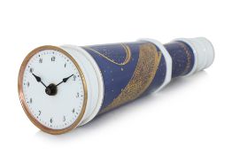 A ROSENTHAL STUDIO PORCELAIN SPYGLASS CLOCK BY ANDREAS VON WEIZSACKER