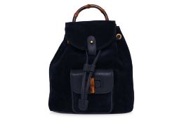 A GUCCI BAMBOO TOP HANDLE MINI BACKPACK