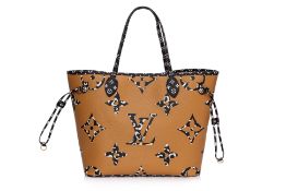 A LOUIS VUITTON MONOGRAM GIANT JUNGLE NEVERFULL