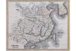AN EARLY 19TH CENTURY BRITISH MAP OF CHINA