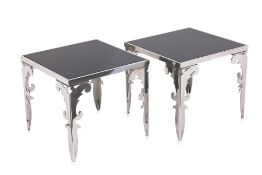 A PAIR OF VISIONAIRE IPE CAVALLI SIDE TABLES