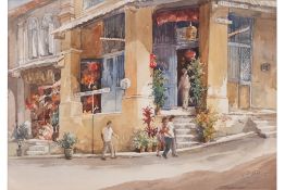 TAN LEONG KHENG (SINGAPORE, B.1938) - CLUB STREET, SINGAPORE