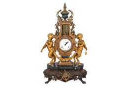 A LARGE IMPERIAL HERMLE MANTEL CLOCK