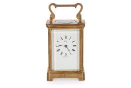 A HENLEY AND ROLLS ROYCE BRASS CARRIAGE CLOCK