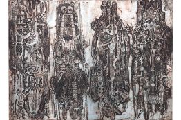 BRUCE ONOBRAKPEYA (NIGERIAN, B. 1932) - 'AMWA ULOHO BIEMURE ADJENE KABIYESI'