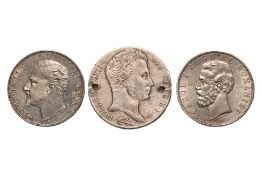 ROMANIA; BULGARIA AND NETHERLANDS SILVER COINS (3)
