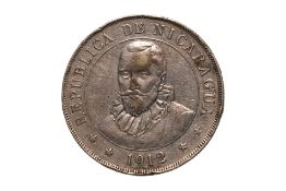 NICARAGUA, REPUBLIC 1 CORDOBA 1912 H