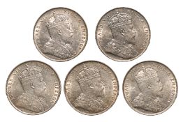 STRAITS SETTLEMENTS EDWARD VII 1 DOLLAR 1907 (5)