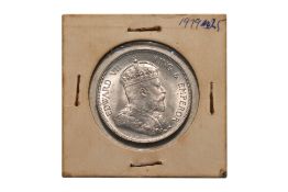 STRAITS SETTLEMENTS EDWARD VII 50 CENTS 1907 H