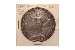 GREAT BRITAIN BRITISH TRADE DOLLAR 1902 B - BROCKAGE ERROR