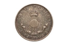BRITISH EAST AFRICA, MOMBASSA 1 RUPEE 1888 H