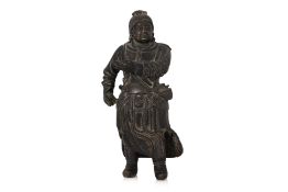 A BRONZE FIGURE OF LIU HAI