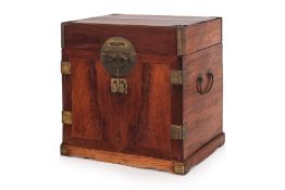 A HUANGHUALI SEAL CHEST