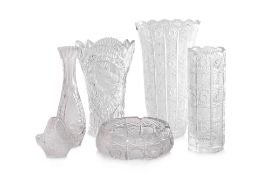 A GROUP OF BOHEMIA CRYSTAL TABLEWARE