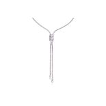 A DIAMOND 'SPIDER' ADJUSTABLE NECKLACE