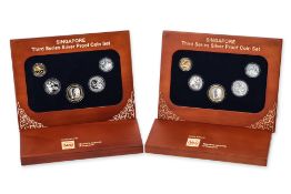 SINGAPORE, THIRD SERIES SILVER PROOF COIN SET (2)