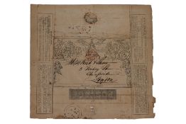 UK, MULREADY LETTER SHEET COVER, '1804 ERROR'