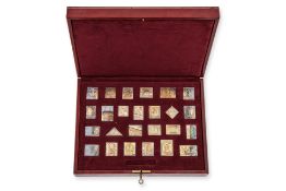 UK, THE EMPIRE COLLECTION, PHILATELIC SILVER INGOTS (25)