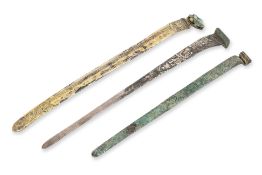 A GROUP OF THREE HAIRPINS