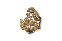 A GOLD 'PEACOCK' HAIR ORNAMENT