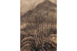 LIU YANSHUI (CHINESE, B. 1966) HOUSE BY THE MOUNTAIN