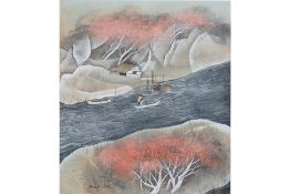 TAY BAK KOI (SINGAPOREAN, 1939-2005) - RIVER LANDSCAPE