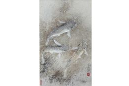 KUAN SOONG (SINGAPOREAN, B. XX) THREE FISHES
