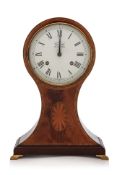 COMITTI OF LONDON - A MAHOGANY MANTEL CLOCK
