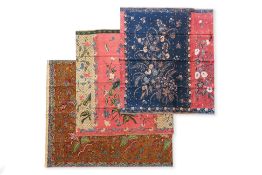 A GROUP OF THREE BATIK TEXTILES