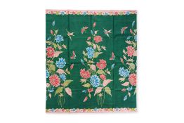 A GREEN AND PINK BATIK SARONG